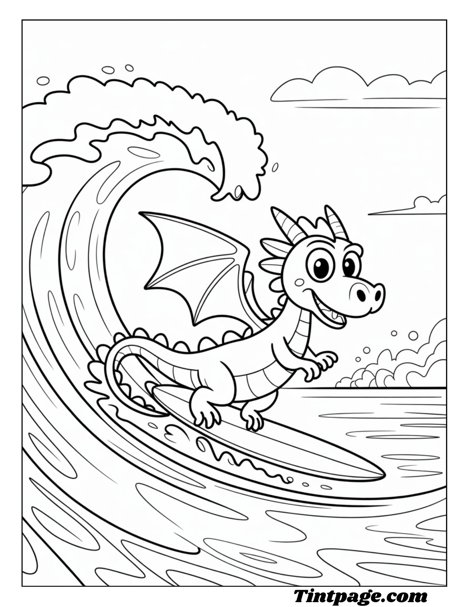80 Dragon Coloring Page For All Ages ( Printable Pdf Free Dawenload)