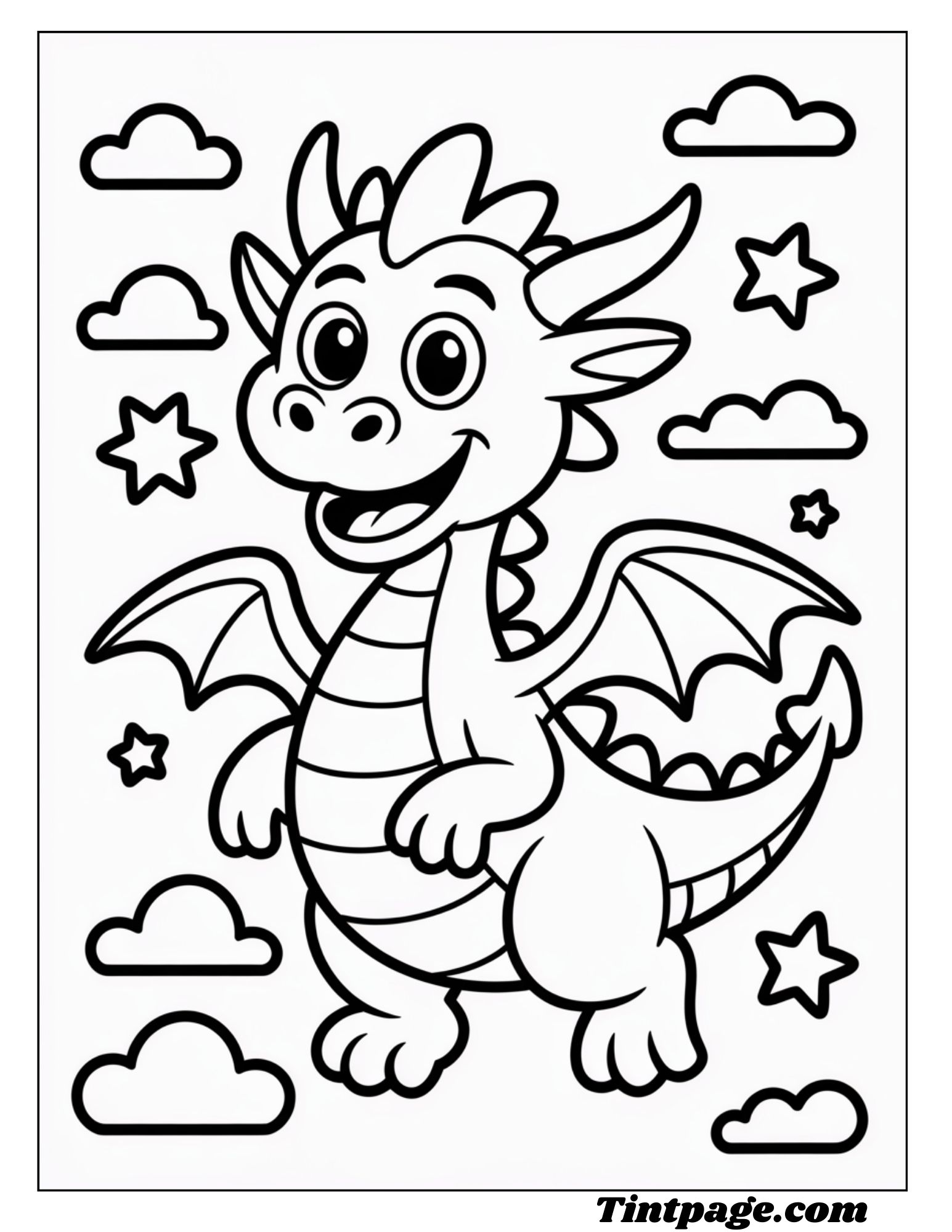 80 Dragon Coloring Page For All Ages ( Printable Pdf Free Dawenload)