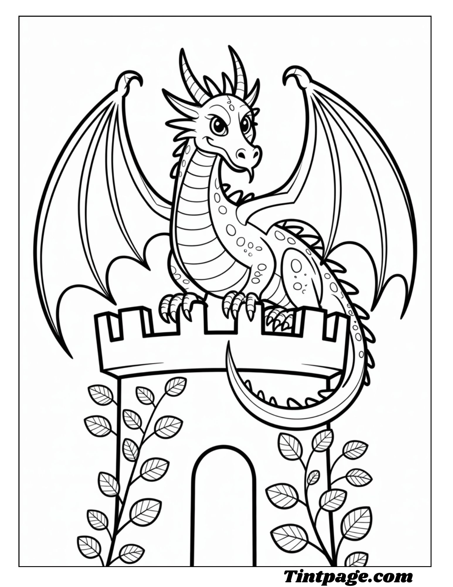 80 Dragon Coloring Page For All Ages ( Printable Pdf Free Dawenload)