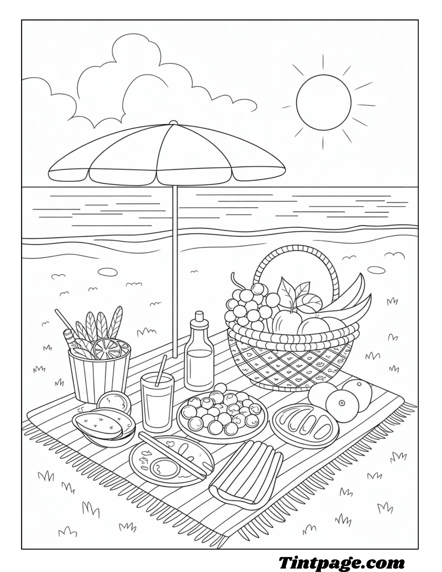 100 Summer Coloring Pages ( Free PDF Printable For All Ages)