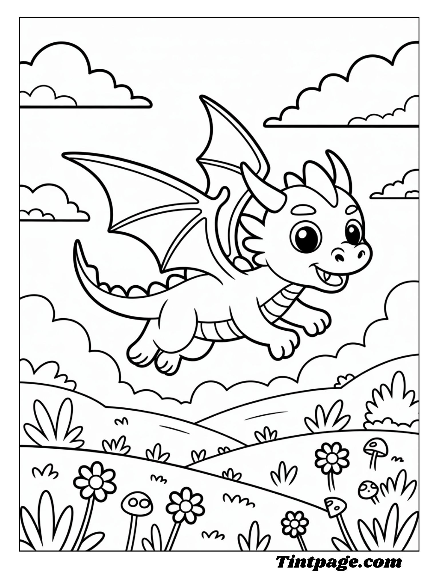 80 Dragon Coloring Page For All Ages ( Printable Pdf Free Dawenload)