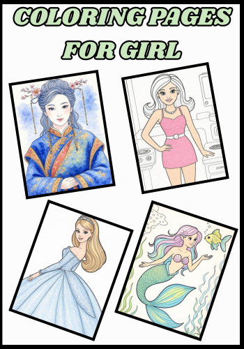 Coloring Pages For Girl (Free PDF Printables)